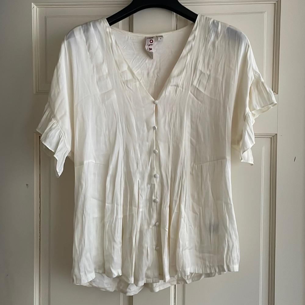 Anthropologie Dolan Satin Blouse